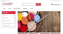 Desktop Screenshot of ajkashop.cz